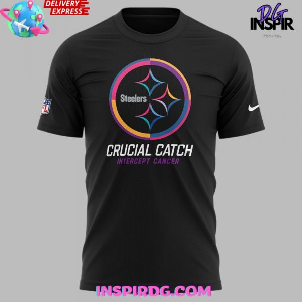 Pittsburgh Steelers Crucial Catch Intercept Cancer 2024 T-Shirt
