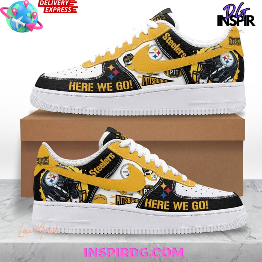 Pittsburgh Steelers Here We Go Nike Air Force 1 Pittsburgh Steelers Here We Go Nike Air Force 1