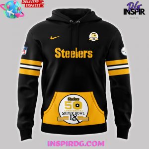 Pittsburgh Steelers 50th Anniversary Super Bowl IX Hoodie