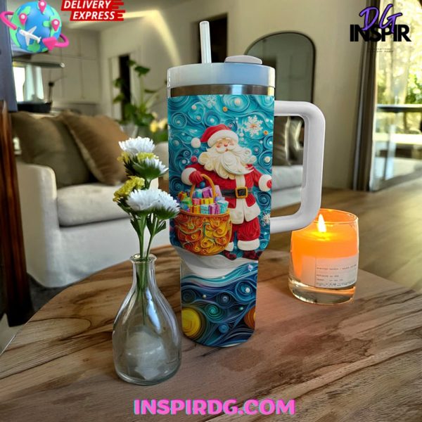 Santa Claus Merry Christmas 2024 Stanley Tumbler Cup