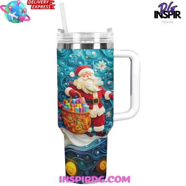 Santa Claus Merry Christmas 2024 Stanley Tumbler Cup