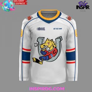 Barrie Colts New Uniform 202425 White Hockey Jersey