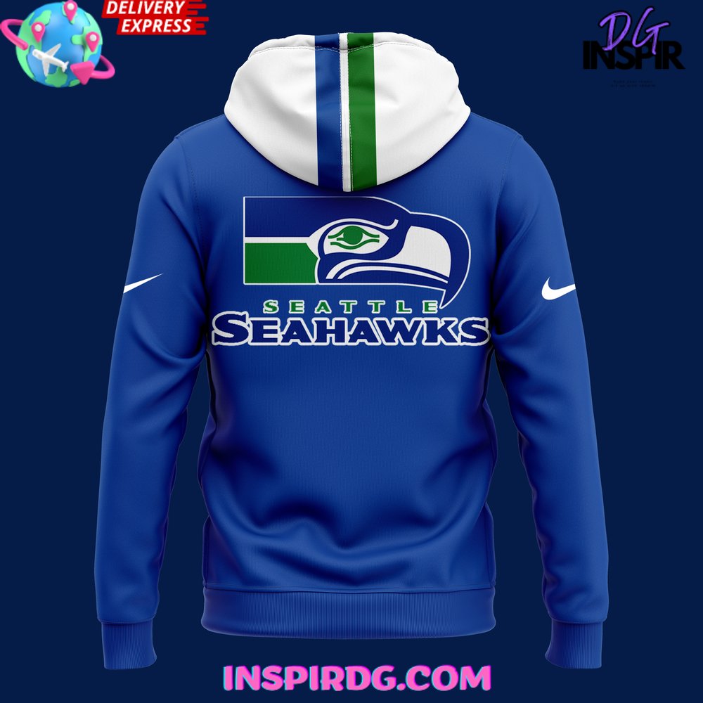 Rare LARGE 100% Nike 2016 Seattle Seahawks Salute To Service Hoodie Slim newest fit L