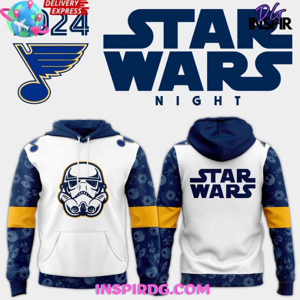 St. Louis Blues x Star Wars Night 2024 Hoodie InspirDG