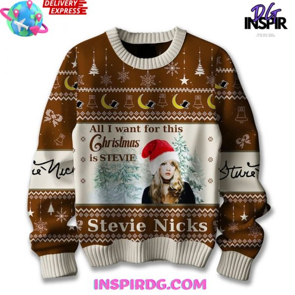 Stevie Nicks All I Want for this Christmas Special Ugly Sweater