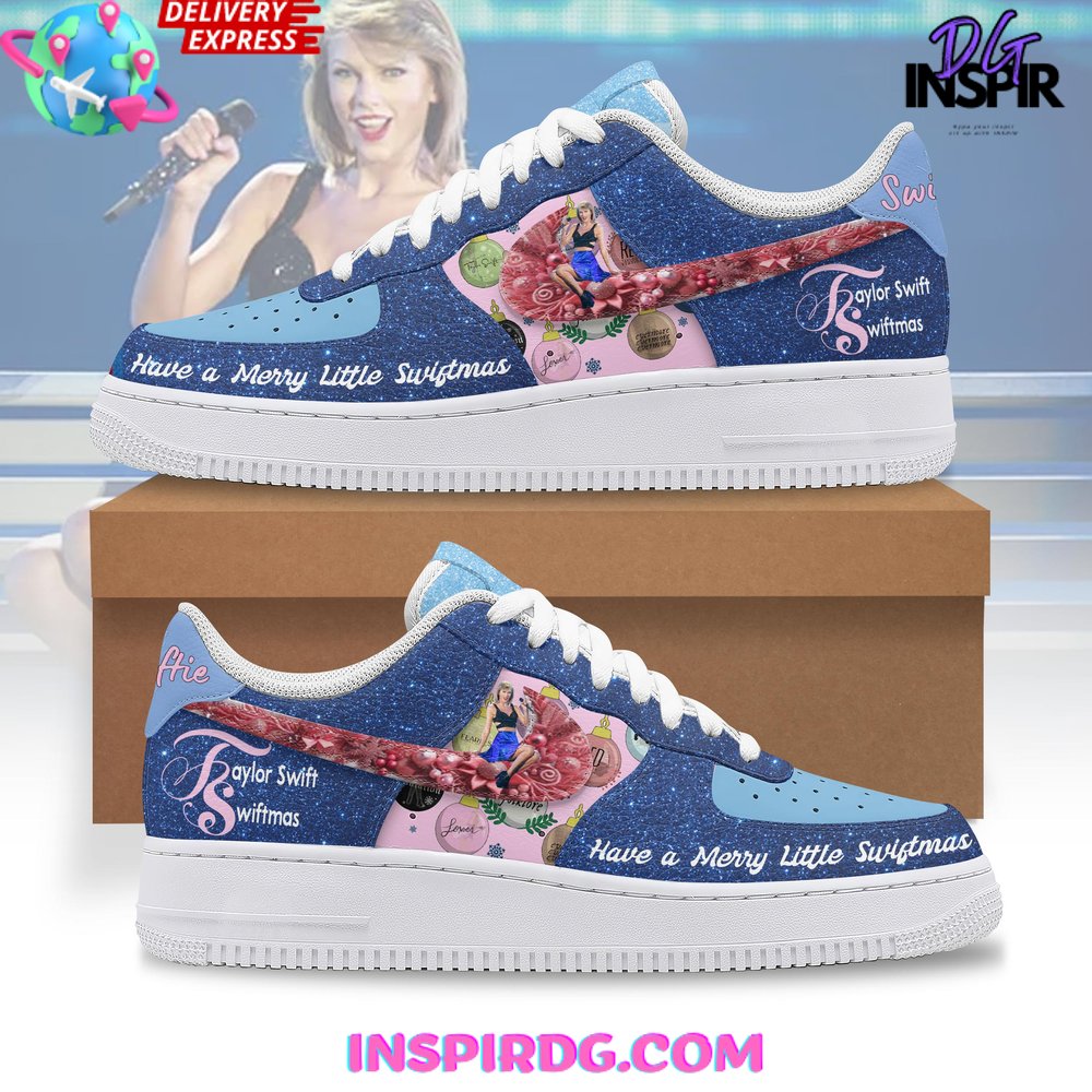 Taylor Swift Have a Merry Little Swiftmas Limited Nike Air Force 1 Taylor Swift Have a Merry Little Swiftmas Limited Nike Air Force 1