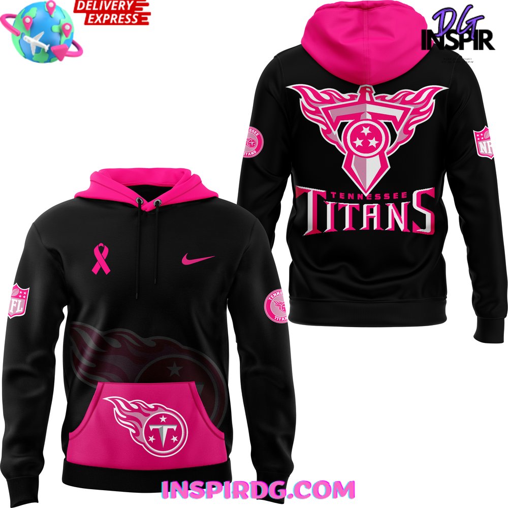 Tennessee Titans NFL Crucial Catch Breast Cancer 2024 Hoodie - InspirDG