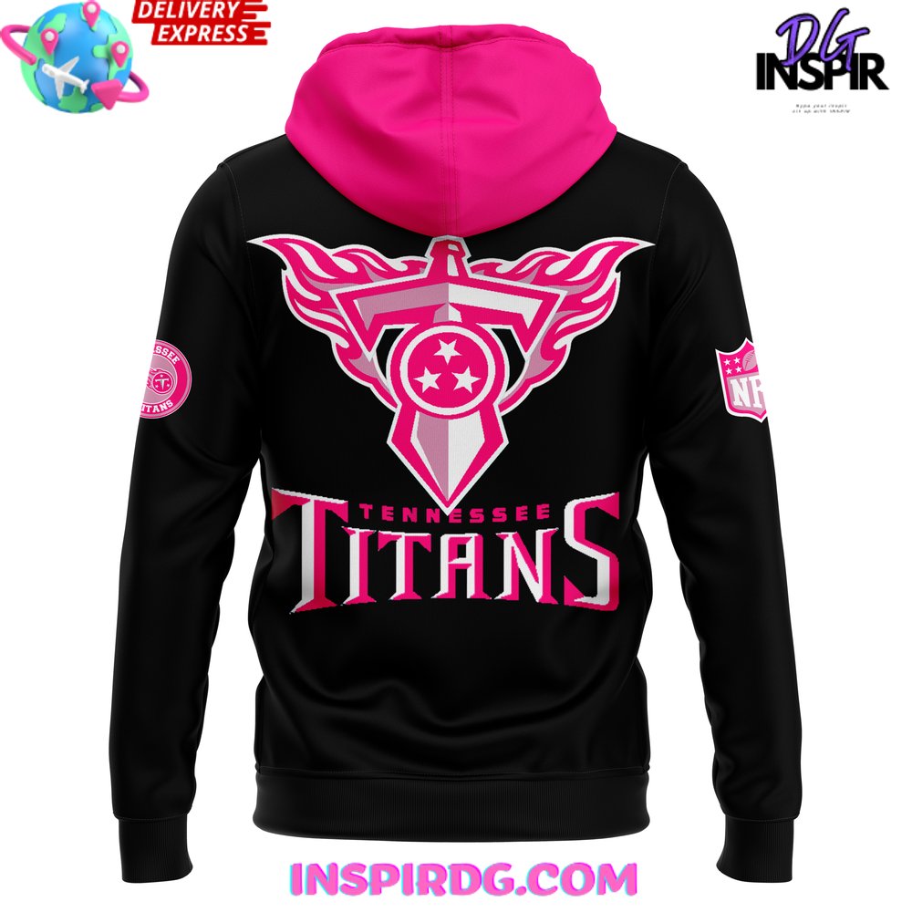 Tennessee Titans NFL Crucial Catch Breast Cancer 2024 Hoodie - InspirDG