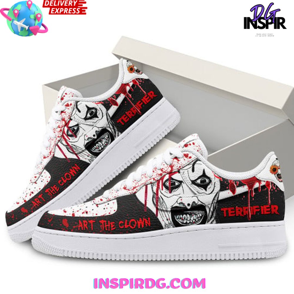 Terrifier Art The Clown Nike Air Force 1 Terrifier Art The Clown Nike Air Force 1