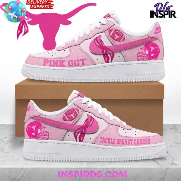 Texas Longhorns Tackle Breast Cancer Nike Air Force 1