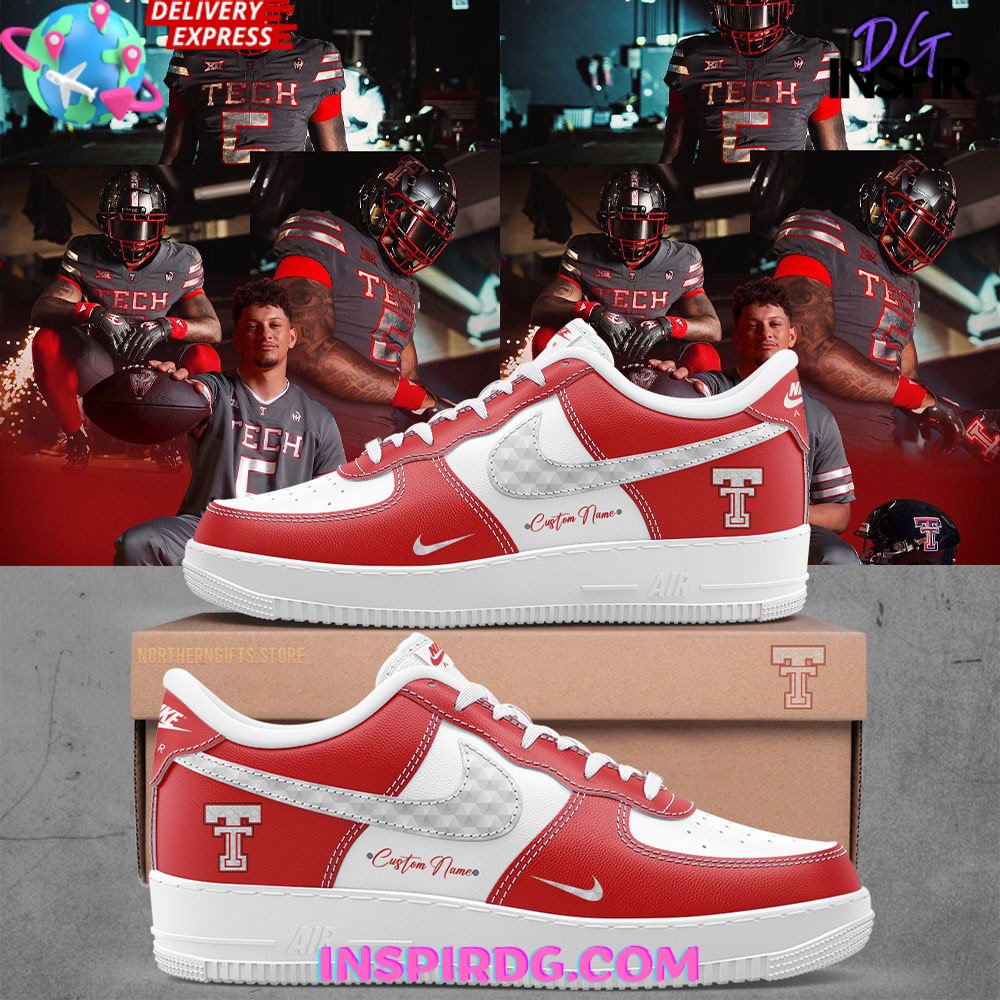 Texas Tech Football Custom Nike Air Force 1 InspirDG