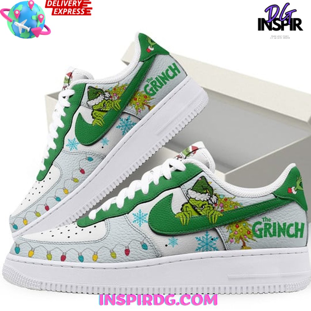 The Grinch Merry Christmas Nike Air Force 1 The Grinch Merry Christmas Nike Air Force 1