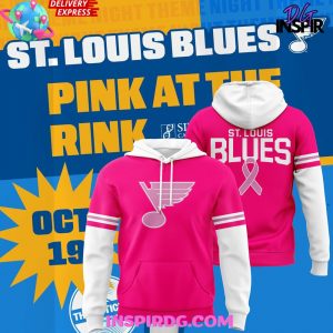 St. Louis Blues Pink At The Rink 2024 Hoodie