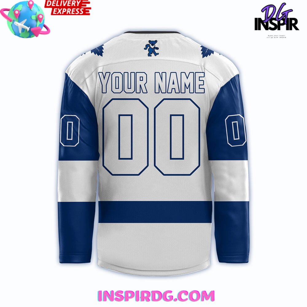 Toronto Maple Leafs x Grateful Dead Night 2024 Hockey Jersey InspirDG