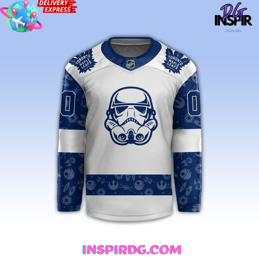 Toronto Maple Leafs x Star Wars Night 2024 Custom Hockey Jersey InspirDG