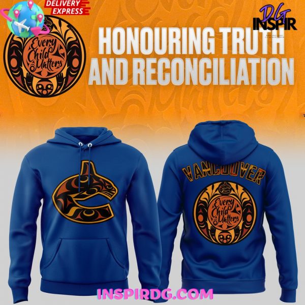 Vancouver Canucks Honouring Truth and Reconciliation Blue Hoodie