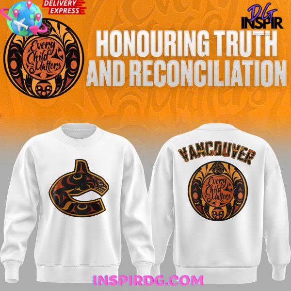 Vancouver Canucks Honouring Truth and Reconciliation White Sweatshirt