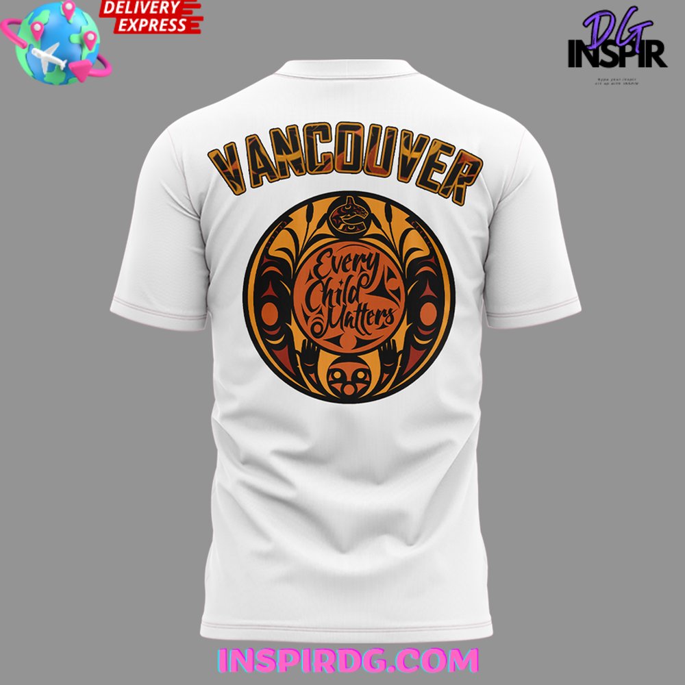 Vancouver Canucks Honouring Truth and Reconciliation White T-Shirt Vancouver Canucks Honouring Truth and Reconciliation White T-Shirt