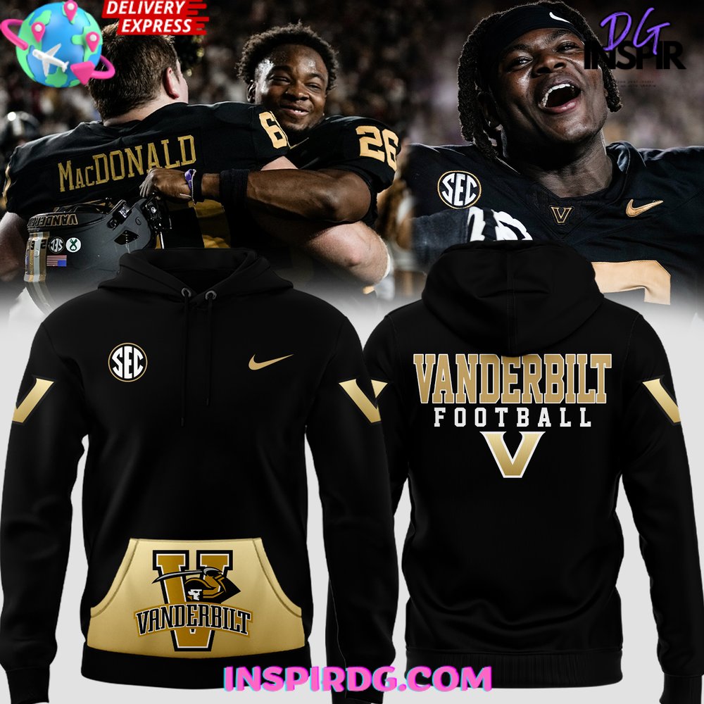 Vanderbilt Commodores Football Uniform 2024 Hoodie - InspirDG