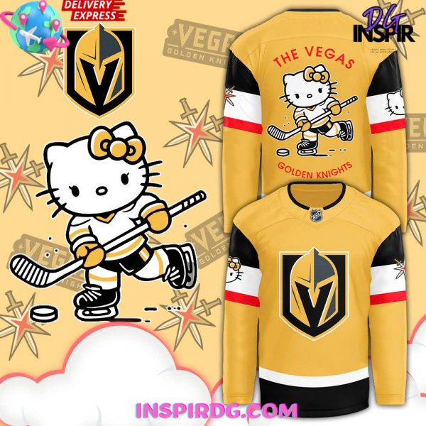 Vegas Golden Knights x Hello Kitty 50th Anniversary Hockey Jersey