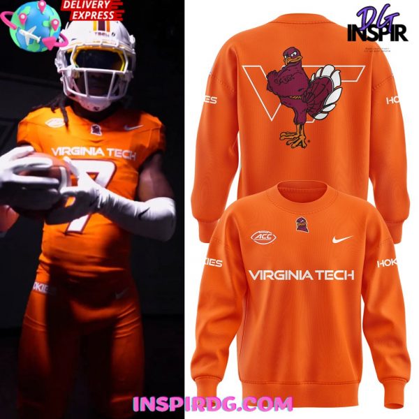 Virginia Tech Hokies Football 2024 Orange Sweatshirt