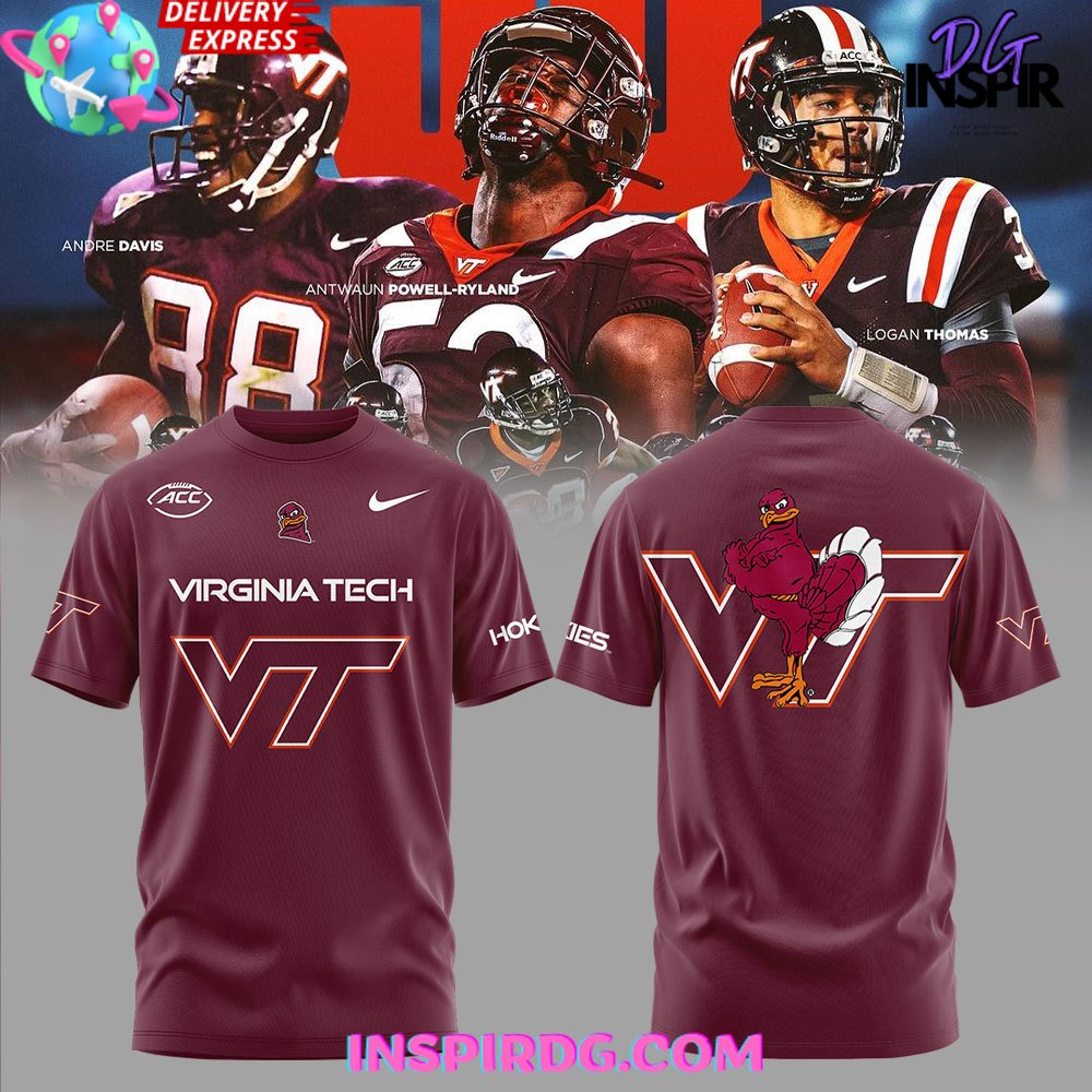 Virginia Tech Hokies New Uniform 2024-25 Red T-Shirt Virginia Tech Hokies New Uniform 2024-25 Red T-Shirt