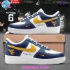 West Virginia Mountaineers Custom Gray Nike Air Force 1