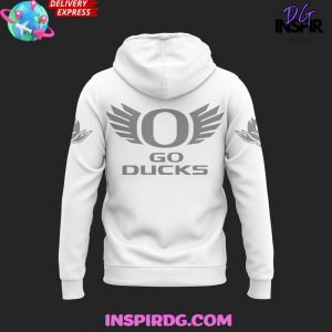 Oregon Ducks Go Ducks Limited White Hoodie