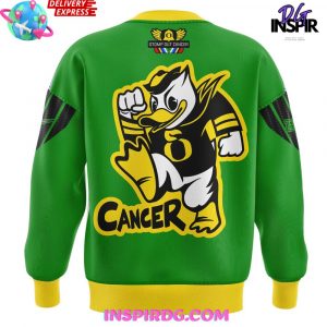 Oregon Ducks Stomp Out Cancer 2024 Green Sweatshirt