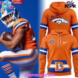 Denver Broncos Throwback To 1977 Orange Hoodie InspirDG