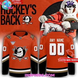 Anaheim Ducks Home Breakaway 2024 Orange Hockey Jersey InspirDG