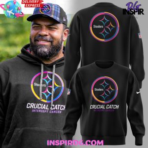 Pittsburgh Steelers Crucial Catch Intercept Cancer 2024 Sweatshirt