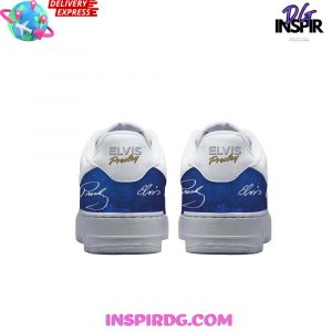 Elvis Presley Blue Christmas Holiday Nike Air Force 1