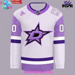 Dallas Stars x Hockey Fights Cancer Night 2024 Hockey Jersey InspirDG