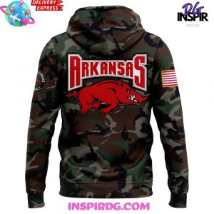 Arkansas Razorback Honoring Our Troops Special Camo Hoodie