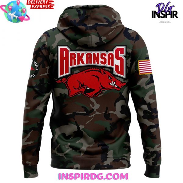 Arkansas Razorback Honoring Our Troops Special Camo Hoodie