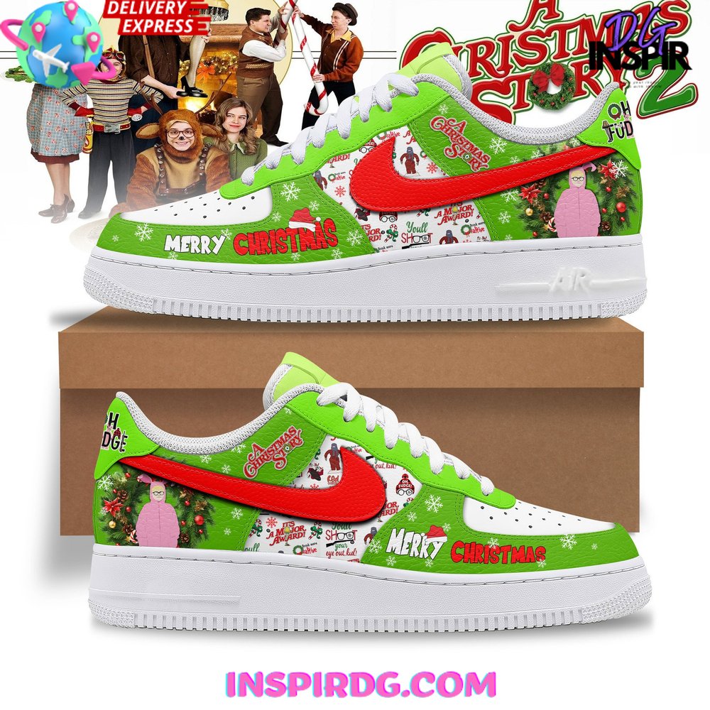 A Christmas Story Merry Christmas Limited Nike Air Force 1 InspirDG