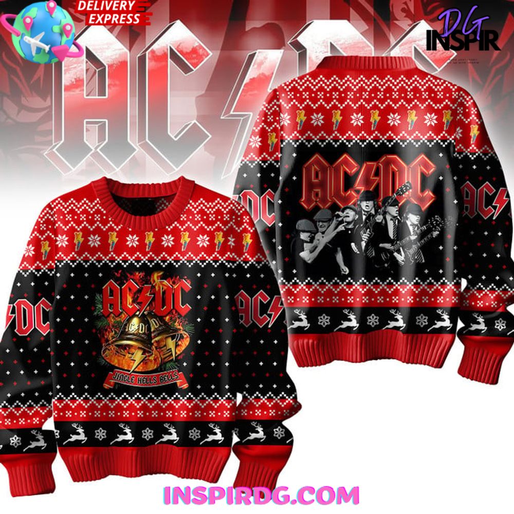 AC/DC Jingle Hells Bells Special Ugly Sweater AC/DC Jingle Hells Bells Special Ugly Sweater