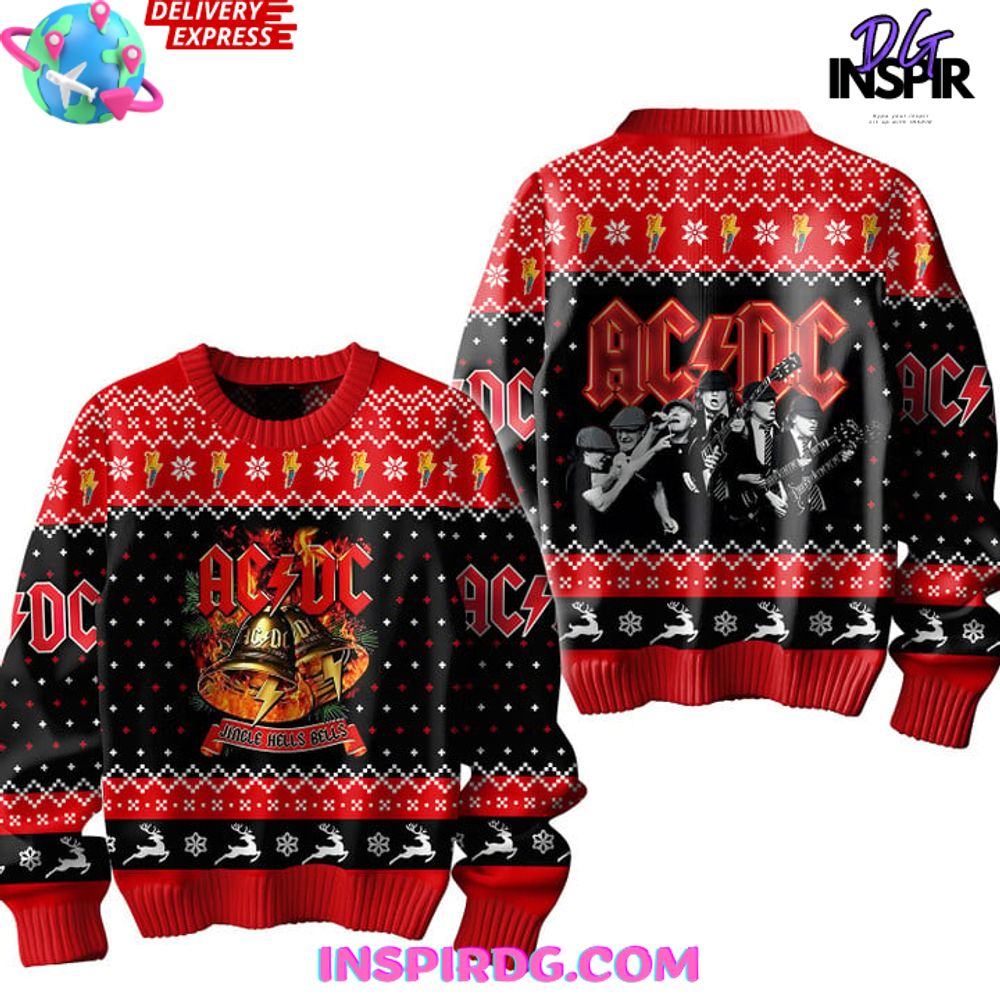 AC/DC Jingle Hells Bells Special Ugly Sweater AC/DC Jingle Hells Bells Special Ugly Sweater