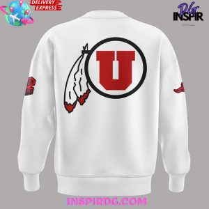 Utah Utes Football Family Forever Special White Sweatshirt