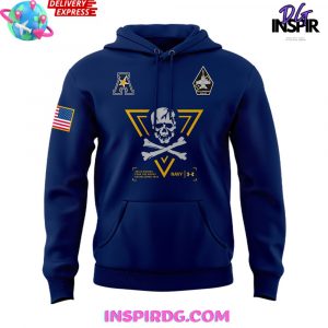 Navy Midshipmen Jolly Rogers Fear The Bones Special Blue Hoodie