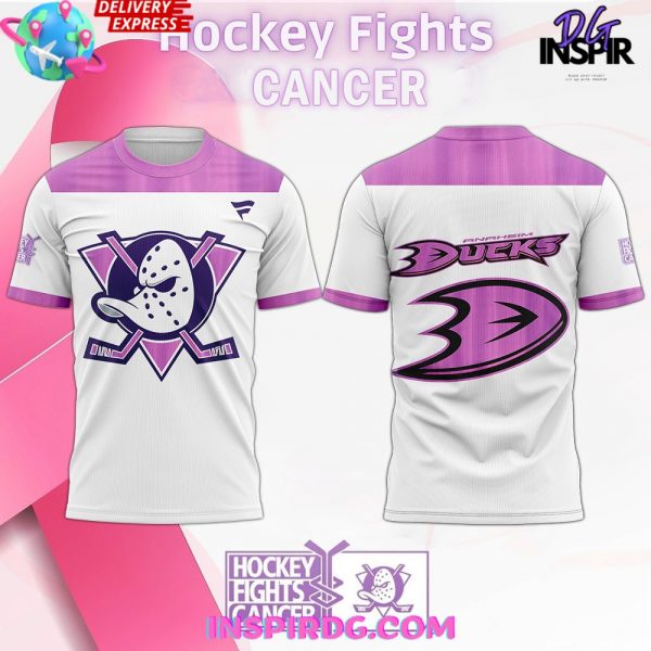 Anaheim Ducks Hockey Fights Cancer Special T-Shirt