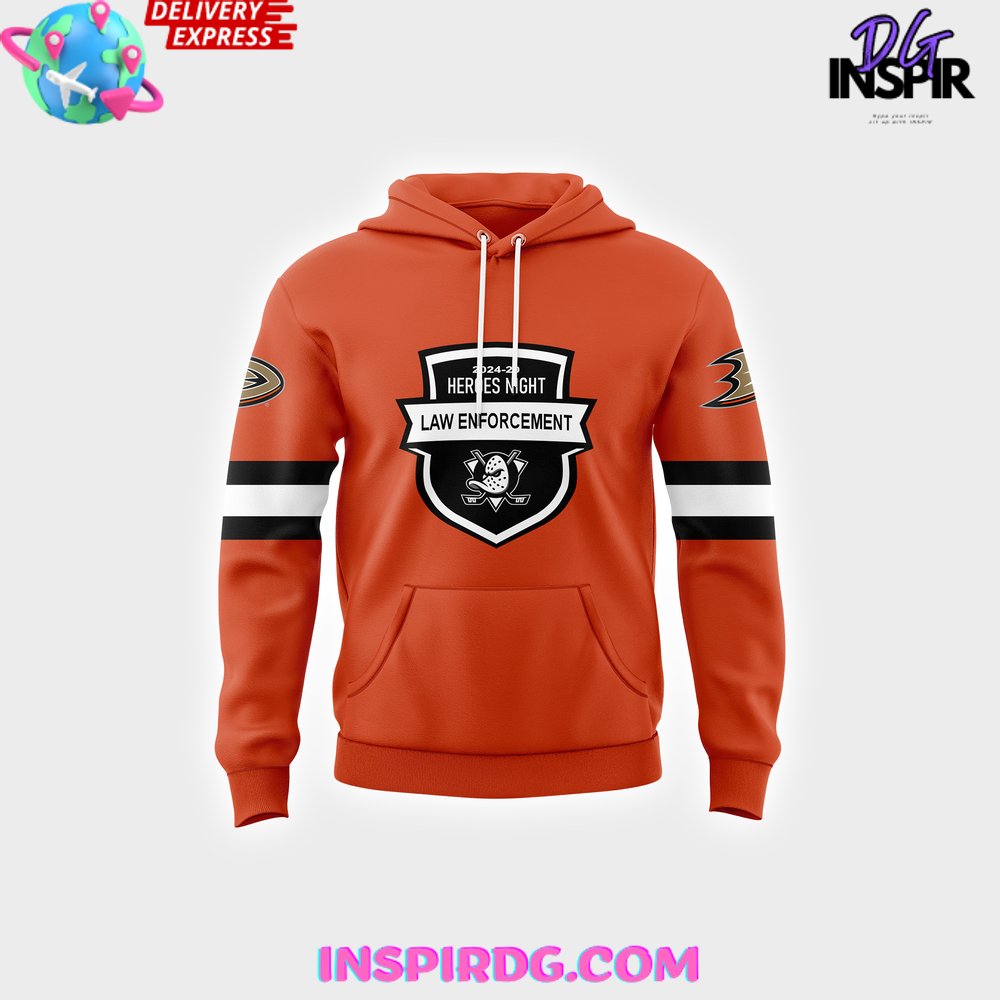 Anaheim Ducks Law Enforcement Appreciation Night 2024 Hoodie Anaheim Ducks Law Enforcement Appreciation Night 2024 Hoodie