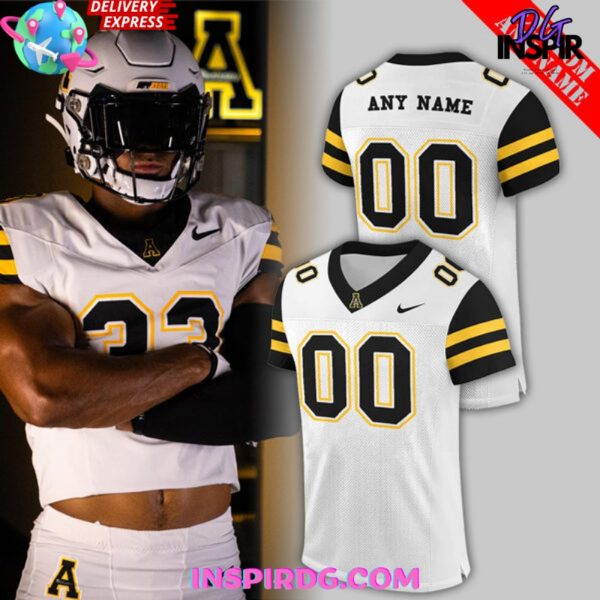 Appalachian State Mountaineers Uniform 2024-25 White Football Jersey