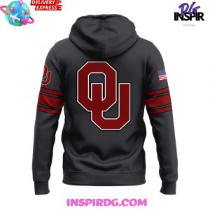 Oklahoma Sooner hockey-style hoodie- top Large