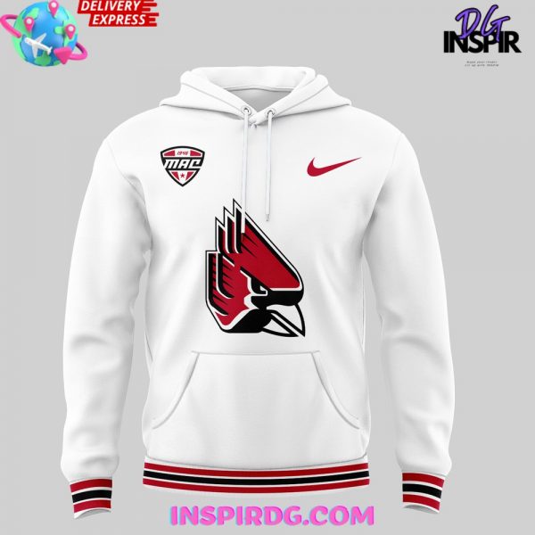 Ball State Football American Patriotic Special White Hoodie