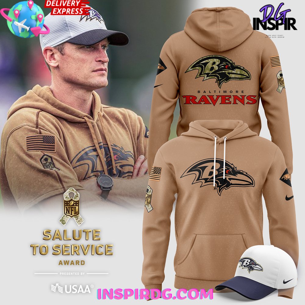 Baltimore Ravens Salute to Service Award 2024 Hoodie - InspirDG