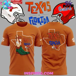 Texas Longhorns Collab Florida Gators Limited Orange T-Shirt