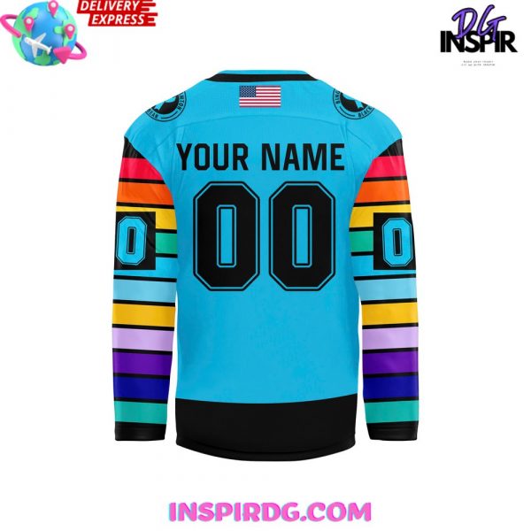 Binghamton Black Bears Sock Out Cancer Special Hockey Jersey