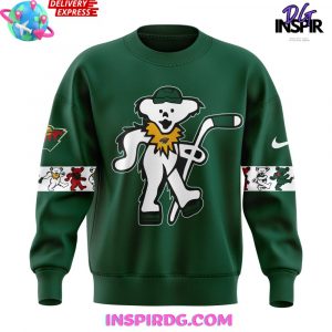 Minnesota Wild x Grateful Dead Night Special Edition Green Sweatshirt